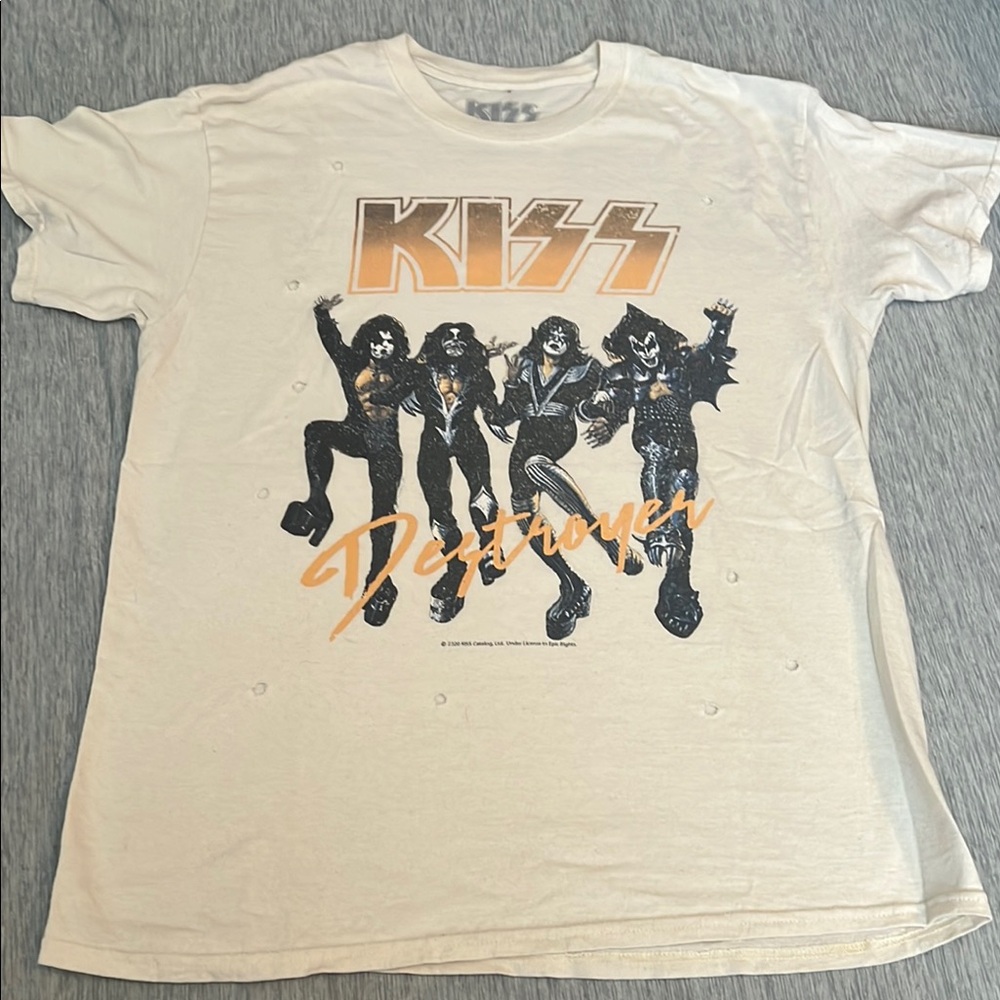 KISS distressed Destroyer Graphic T-Shirt